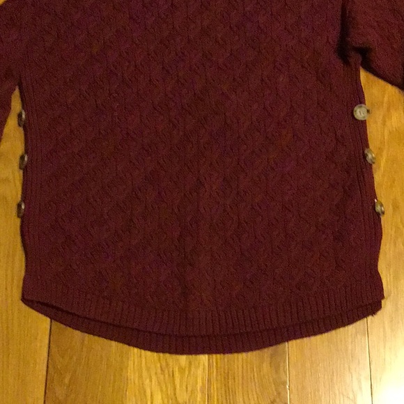Jeanne Pierre burgundy sweater, large, worn once. - Picture 3 of 7